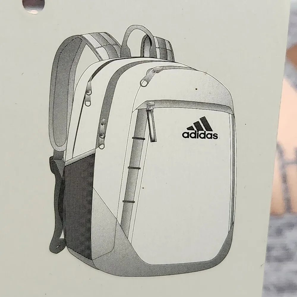 Adidas Excel 6 Backpack Gray Rose Gold Color Laptop Storage Comfortable Straps